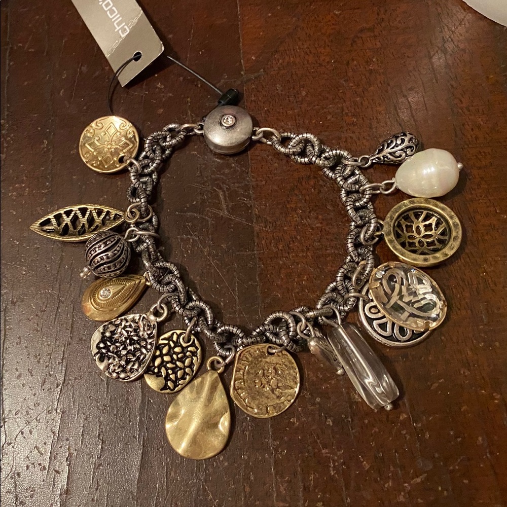 Chico’s silver and gold bracelet